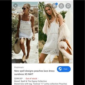 BNWT Peaches mini dress - medium